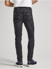 Pepe Jeans Černé pánské slim fit džíny Jeans Pepe Jeans 31/32