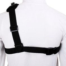 MG Shoulder Strap ramenní popruh s držákem na sportovní kamery, černý