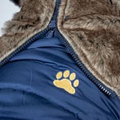 Duvo+ zimní bunda s kapucí pro psy XL 70cm modrá