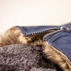 Duvo+ zimní bunda s kapucí pro psy M 50cm modrá
