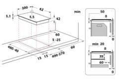 Whirlpool elektrická deska WRD 6030 B