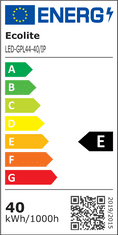 Ecolite Ecolite SMD panel 40W, 59,5cm, 4000K, IP65, 4100lm, bílý LED-GPL44-40/BI/IP65