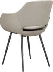 Danish Style Jídelní židle Kobe (SET 2 ks), textil, béžová