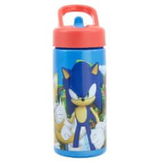 Stor Plastová láhev s výsuvnou brčkem JEŽKO SONIC, 410ml, 40531