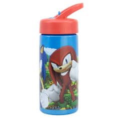 Stor Plastová láhev s výsuvnou brčkem JEŽKO SONIC, 410ml, 40531