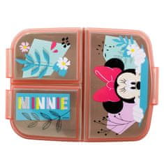 Stor Dělený plastový box na svačinu MINNIE MOUSE, 74420