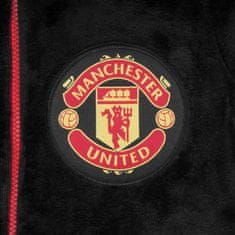 FotbalFans Dětské pyžamo Manchester United FC, All-In-One, černé | 12-13r