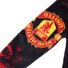 FotbalFans Dětské pyžamo Manchester United FC, All-In-One, černé | 12-13r