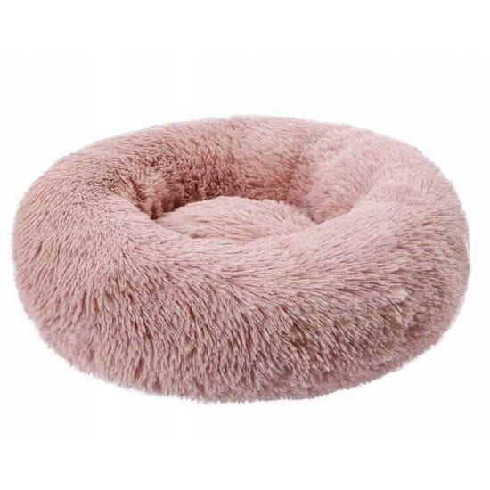 BB-Shop Pohodlný plyšový růžový pelíšek pro psy 60 cm