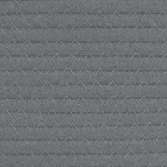 Greatstore Úložný koš šedý a bílý Ø 51 x 33 cm bavlna