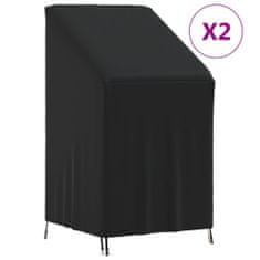 Vidaxl Plachty na zahradní židli 2 ks 70 x 70 x 85/125 cm 420D oxford