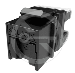 Solarix Rychlozařezávací keystone Solarix CAT6 UTP SXKJ-6-UTP-BK-NA, 4PPoE