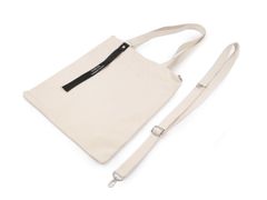 Kraftika 1ks režná světlá textilní taška / crossbody bavlněná 33x38