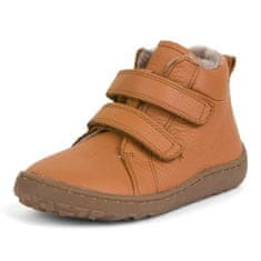 Dětská barefoot kožená kotníková obuv G3110201-2KA cognac, 31