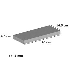 Moderix Rustikální Silný Dřevěný Konzolový Stolek HR123R0711 Světlý Dub 14.5 cm x 40 cm