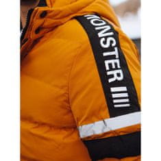 Dstreet Pánská prošívaná zimní bunda BELA žlutá tx4567 M