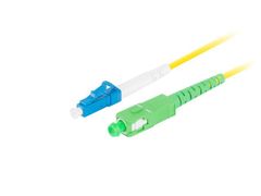 Lanberg optický patch cord SM LC/UPC-SC/APC simplex 3m LSZH G657A1 průměr 3mm, barva žlutá