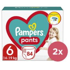 Pampers 2x Pants Kalhotky plenkové jednorázové 6 (15 kg+) 84 ks - MEGA PACK