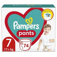 Pampers Pants Kalhotky plenkové jednorázové 7 (17 kg+) 74 ks - MEGA PACK