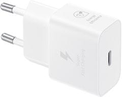 Samsung nabíjecí adaptér USB-C 25W + kabel USB-C 1m, bílá