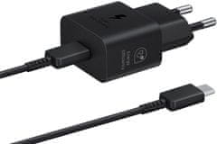 Samsung nabíjecí adaptér USB-C 25W + kabel USB-C 1m, černá