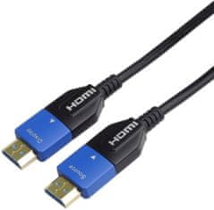 PremiumCord Ultra High Speed HDMI 2.1 optický kabel 8K@60Hz 4K@120Hz 10m zlacený