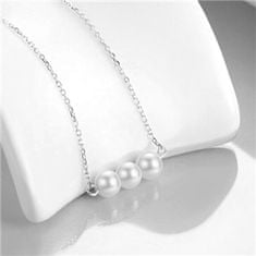 SPERKY4U Stříbrný náhrdelník s perličkami