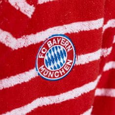 FotbalFans Dětský župan FC Bayern Mnichov, pruhovaný, 100% bavlna | 140 (9-10 let)