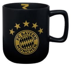 FotbalFans Hrnek FC Bayern Mnichov, mistři rekordů, černo-zlatý, 330ml