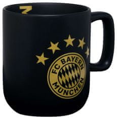 FotbalFans Hrnek FC Bayern Mnichov, mistři rekordů, černo-zlatý, 330ml