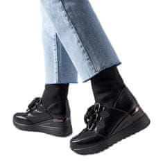 Černé boty na podpatku Rochon velikost 41