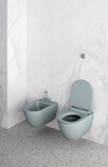 Gsi PURA závěsná WC mísa, Swirlflush, 36x55cm, ghiaccio dual-mat 881515 - GSI