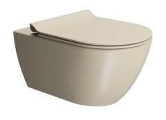 Gsi PURA závěsná WC mísa, Swirlflush, 36x55cm, creta dual-mat 881508 - GSI