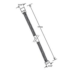 SAPHO POWERFLEX kovová sprchová hadice, 175cm, nikl FLE10NK - Sapho