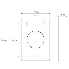 SAPHO Zásobník hygienických sáčků HygBag 100x140x25mm, nerez mat XP044 - Sapho