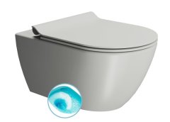 Gsi PURA závěsná WC mísa, Swirlflush, 36x55cm, cenere dual-mat 881517 - GSI