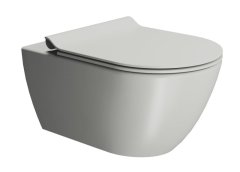 Gsi PURA závěsná WC mísa, Swirlflush, 36x55cm, cenere dual-mat 881517 - GSI