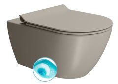 Gsi PURA závěsná WC mísa, Swirlflush, 36x55cm, tortora dual-mat 881505 - GSI