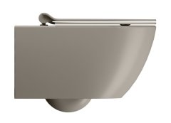 Gsi PURA závěsná WC mísa, Swirlflush, 36x55cm, tortora dual-mat 881505 - GSI