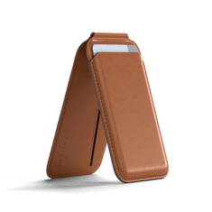 Satechi Vegan-Leather Magnetic Wallet Stand (iPhone 12/13/14/15 all models) - hnědá