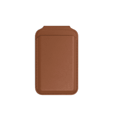 Satechi Vegan-Leather Magnetic Wallet Stand (iPhone 12/13/14/15 all models) - hnědá