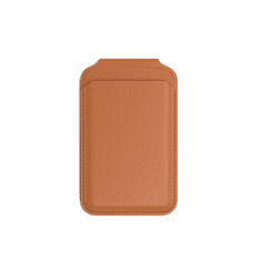 Satechi Vegan-Leather Magnetic Wallet Stand (iPhone 12/13/14/15 all models) - oranžová