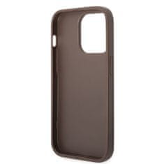 Guess  4G Stripe Zadní Kryt pro iPhone 14 Pro Max Brown