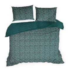 Eurofirany Bavlněné povlečení ESPRIT 200x220 Eurofirany bottle green geometric throw