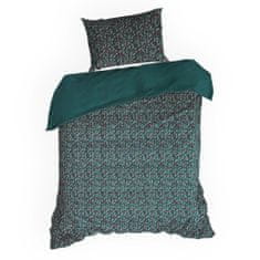 Eurofirany Bavlněné povlečení ESPRIT 160x200 Eurofirany bottle green geometric throw