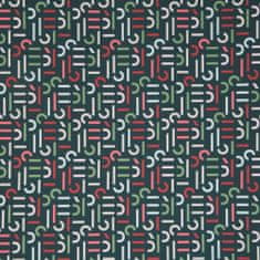 Eurofirany Bavlněné povlečení ESPRIT 160x200 Eurofirany bottle green geometric throw