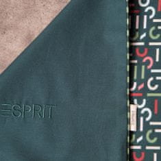 Eurofirany Bavlněné povlečení ESPRIT 160x200 Eurofirany bottle green geometric throw