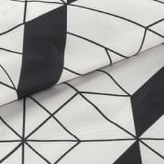 Eurofirany ložní prádlo GEO 140x200 Design91 ecru černé geometrické