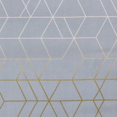 Eurofirany ložní prádlo GEO 160x200 Design91 ocel bílá zlatá geometrie
