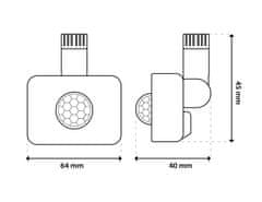 LUMILED Pohybový a soumrakový senzor PIR venkovní ZUME Motion Sensor